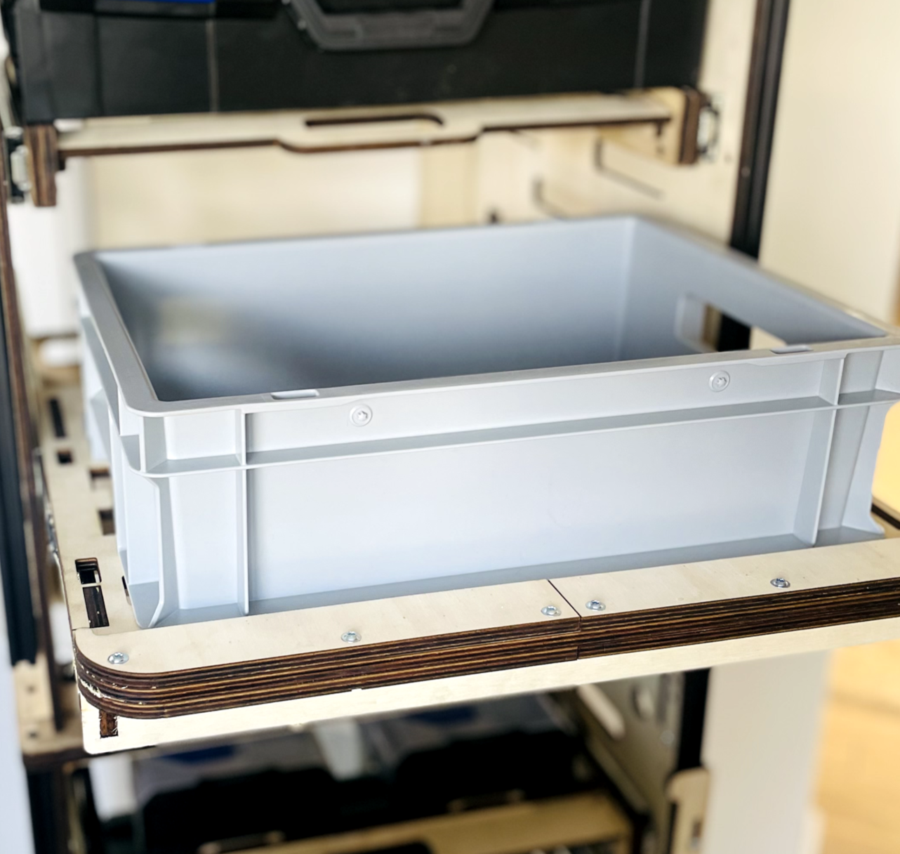 Eurobox camping drawer with full extension 450 mm – extension system for van & workshop