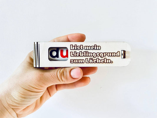 „Du bist mein Lieblingsgrund zum Lächeln“ – Deine besondere Botschaft stilvoll v