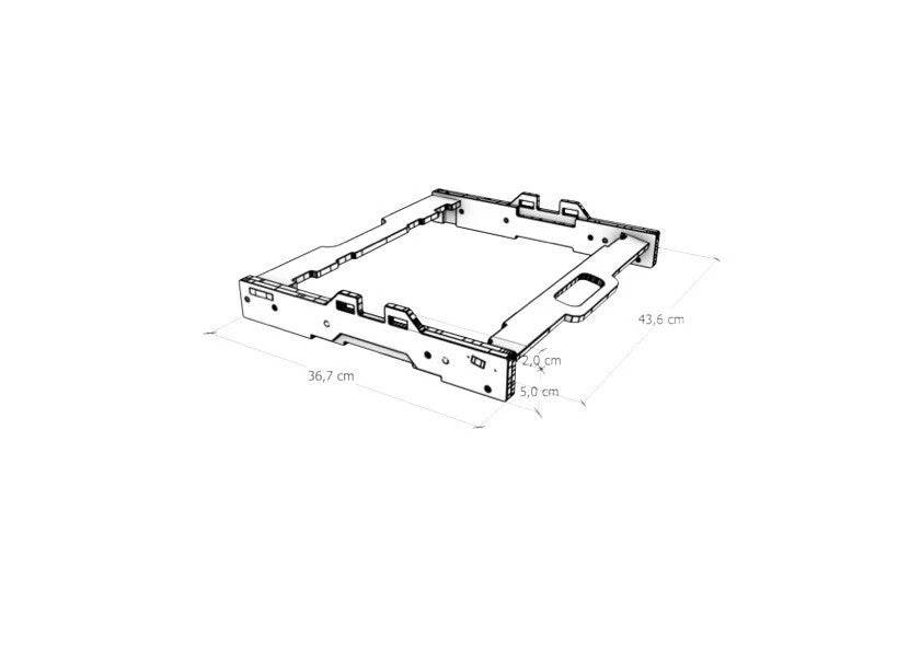 L-BOXX Schublade mit Vollauszug für Einhell, Euroboxen und IKEA PAX Schranksysteme
