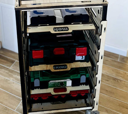 Schublade für L-Boxx Mini mit 450 mm Vollauszug für Werkstatt und Garage
