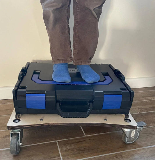 L-Boxx Rollwagen mobiler Werkzeugwagen für Bosch Sortimo Einhell Makita Euroboxen organisiert und flexibel