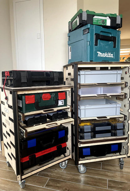 L-BOXX Schublade mit Vollauszug für Einhell, Euroboxen und IKEA PAX Ordnungssystem