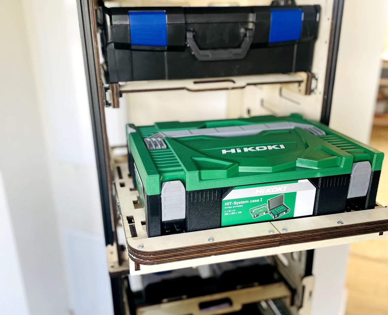 Schubladeneinsatz QBrick mit Vollauszug für Werkstatt und Garage, kompatibel mit QBrick, Stanley FatMax, Bosch L-BOXX und mehr