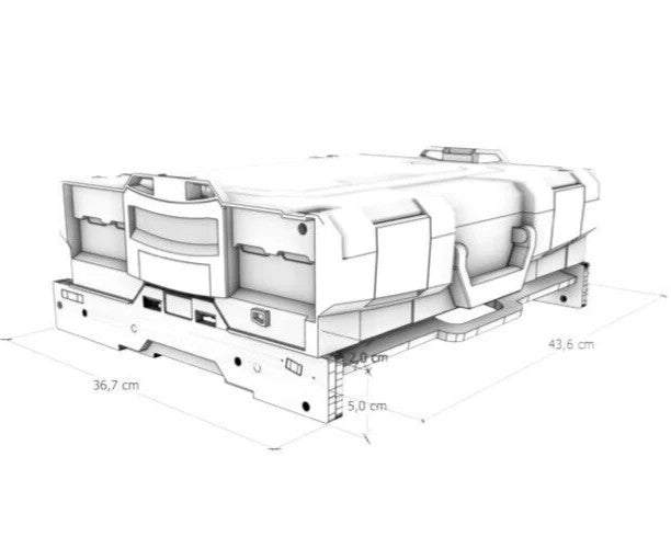Schublade für L-Boxx Mini mit 450 mm Vollauszug für Werkstatt und Garage