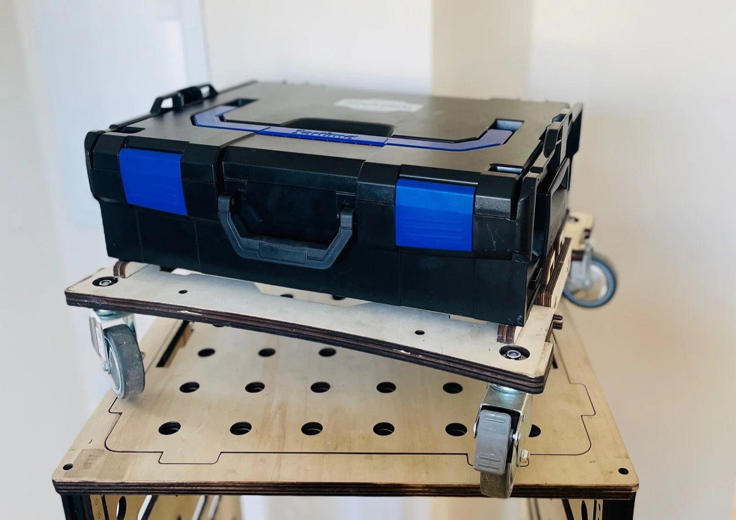 Rollwagen für L-Boxx mobil kompatibel mit Bosch Einhell Makita robust und flexibel für Werkstatt und Garage