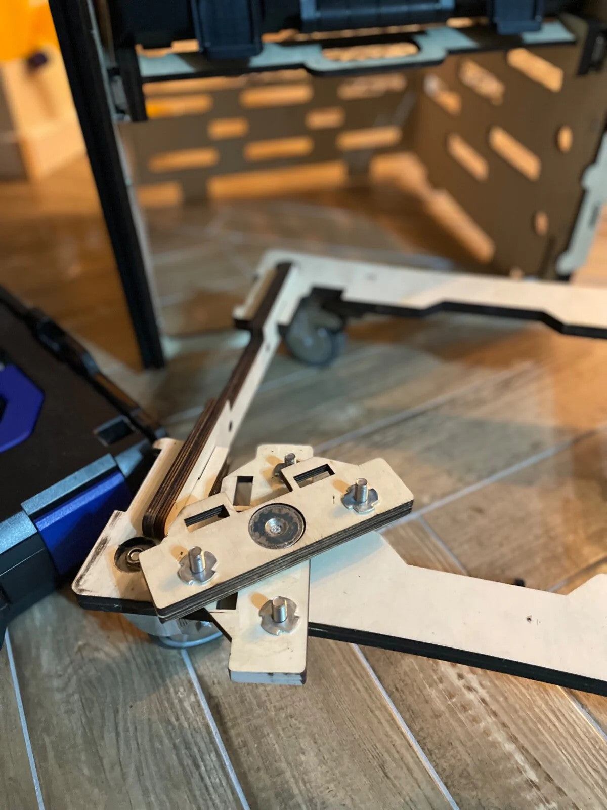 Rollwagen für L-Boxx kompatibel mit Bosch, Einhell und Makita für mobile Werkzeuge und Systemboxen