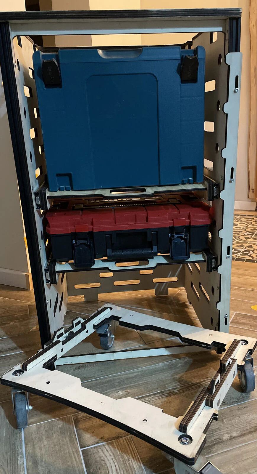 Rollcontainer mit Schubladen für L-BOXX und Systemboxen, mobil und stapelbar