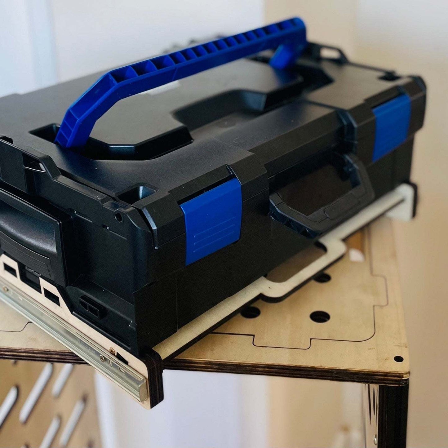 Werkstatt Sortiersystem Regal mit 10 Schubladen und 450 mm Vollauszügen für L-BOXX und Systemboxen