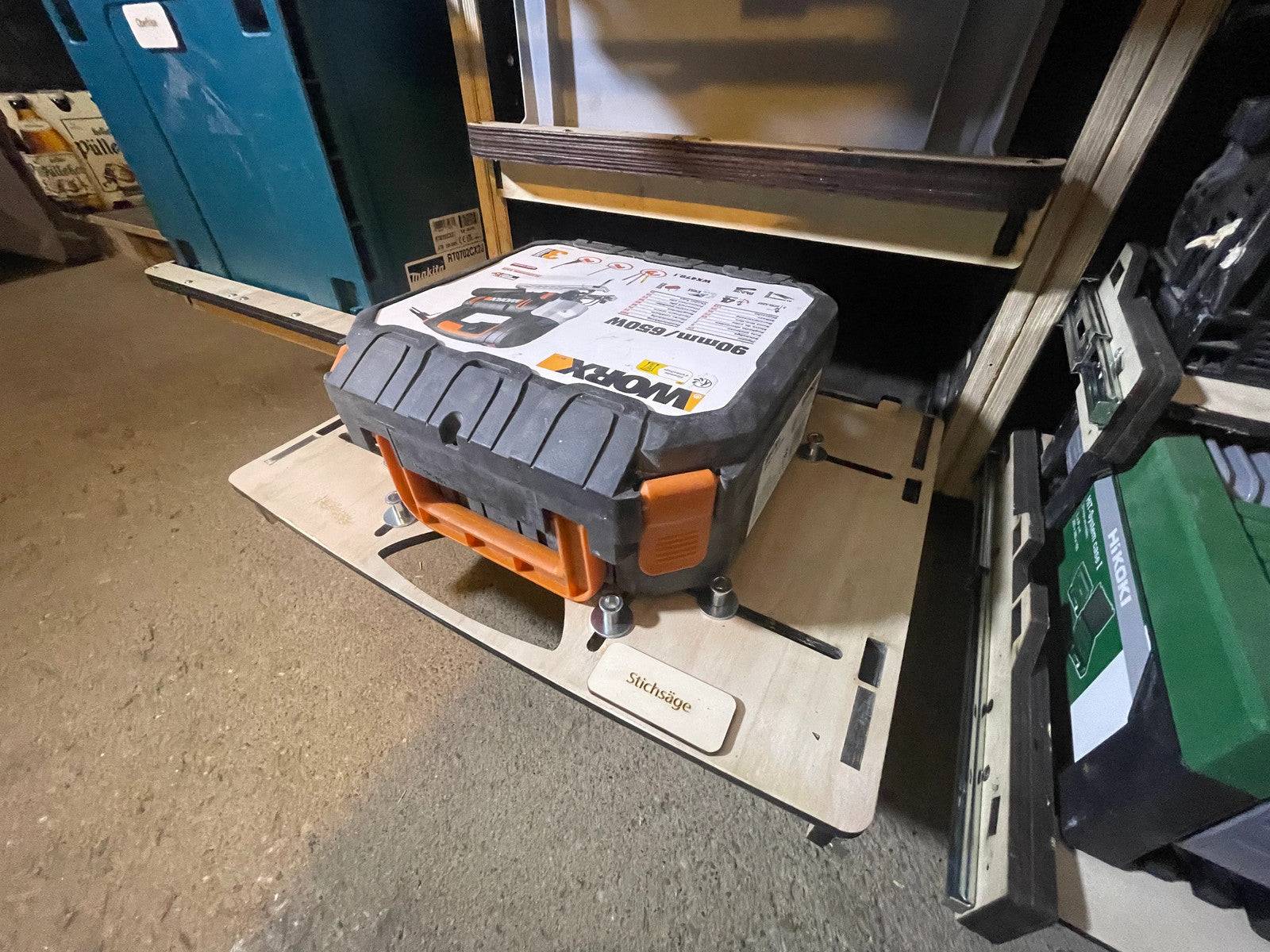 Universelle Schublade für Werkzeugkoffer aus stabilem Sperrholz für Werkstatt und Garage Ordnung