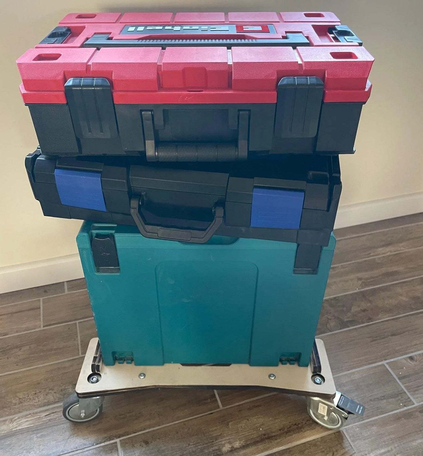 L-Boxx Rollwagen mobiler Werkzeugwagen für Bosch Sortimo Einhell Makita Euroboxen in Werkstatt und Garage